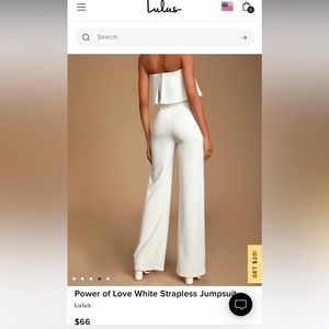 Already Hemmed: Bridal White Jumpsuit